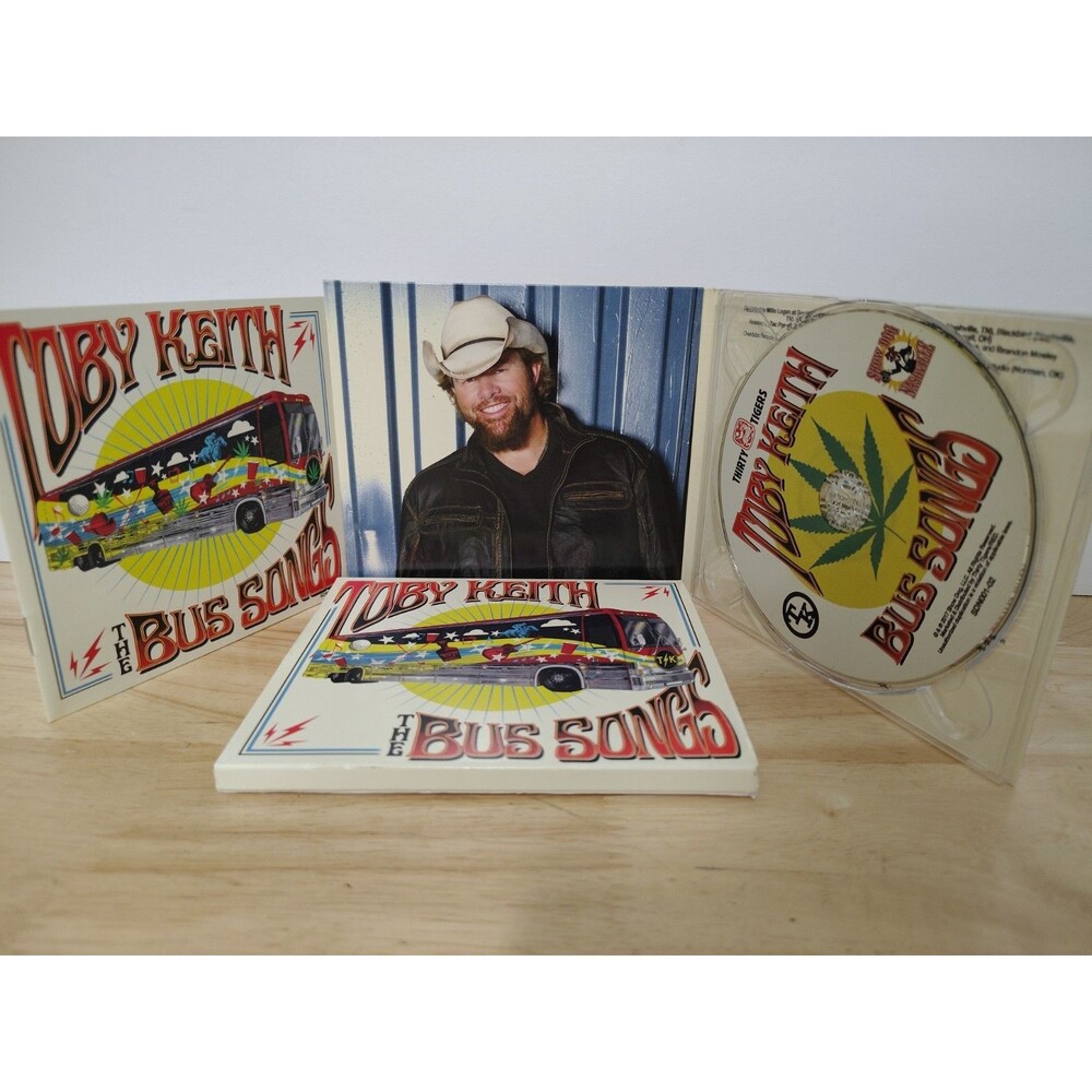 TOBY KEITH The Bus Songs CD Shitty Golfer CALL A MARINE Runnin' Block W/Insert